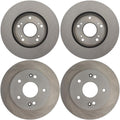 Brake Rotors Brakes and Rotors Kit Front and Rear Automotive Replacement Brake Rotor Parjanyay Set 4 for Honda Civic 2006-2011
