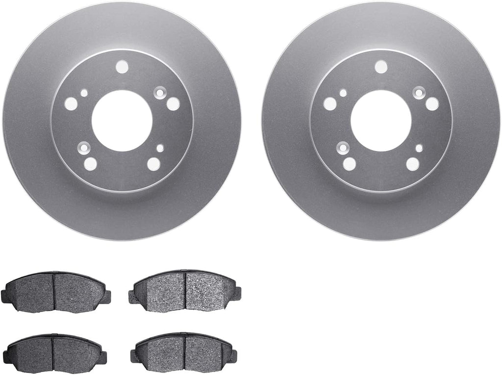 Dynamic Friction Company Front Brakes and Rotors| Automotive Replacement Brake Kits| Front 5000 Advanced Brake Pads and Rotors Kit| Fits 2006-2011 Honda Civic