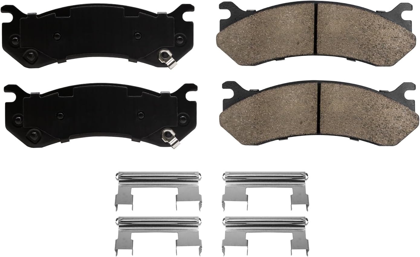 Detroit Axle - Rear Brake Kit for GMC Chevy Silverado Sierra 2500 HD 3500 HD Yukon XL Avalanche Suburban 2500 Hummer H2, Disc Brake Rotors w/ [4.84' Hub Hole] Replacement Ceramic Brakes Pads