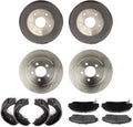 Arrhythmic Pack of 12 Brake Rotors Ceramic Pads Shoes & Drum Set Front Rear for Honda Civic 1.8L 2006 2007 2008 2009 2010 2011 Left Right Automotive Replacement Brake Kit