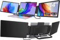 Laptop Screen Extender Monitor Portable, 14' 1200P Triple Screen Laptop Monitor Extender, 16:10 FHD IPS Laptop Monitor Extender Type-C/HDMI Plug & Play Laptop Extension for Mac/Wins/Android/Chrome