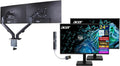 Acer Vero V7 V247 Gbmipx 24' FHD IPS Monitor with 4ms Response Time, Anti-Glare, VESA Mount (100 x 100mm), VGA, HDMI & Black Color (UM.QV7AA.G05) 2 Pack with DKZ Hub & ErgoFlexy Dual Monitor Mount