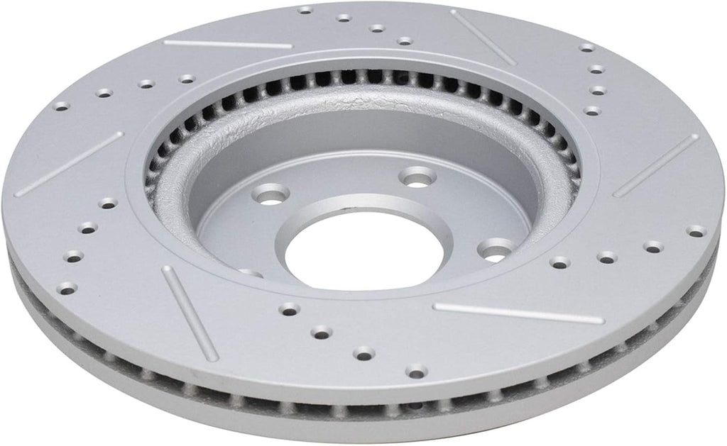 TRQ Performance Front and Rear Brake Rotor Set G Coated Drilled and Slotted Compatible with 2007-2024 Nissan Altima