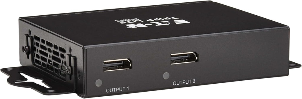 Tripp Lite Series 2-Port DisplayPort Splitter for 2 Monitors, 4K@60Hz Video, 1 in 2 Out, DP 1.4, MST Hub, TAA Compliant, Plug-and-Play, 1-Year Warranty (B156-002-8K)