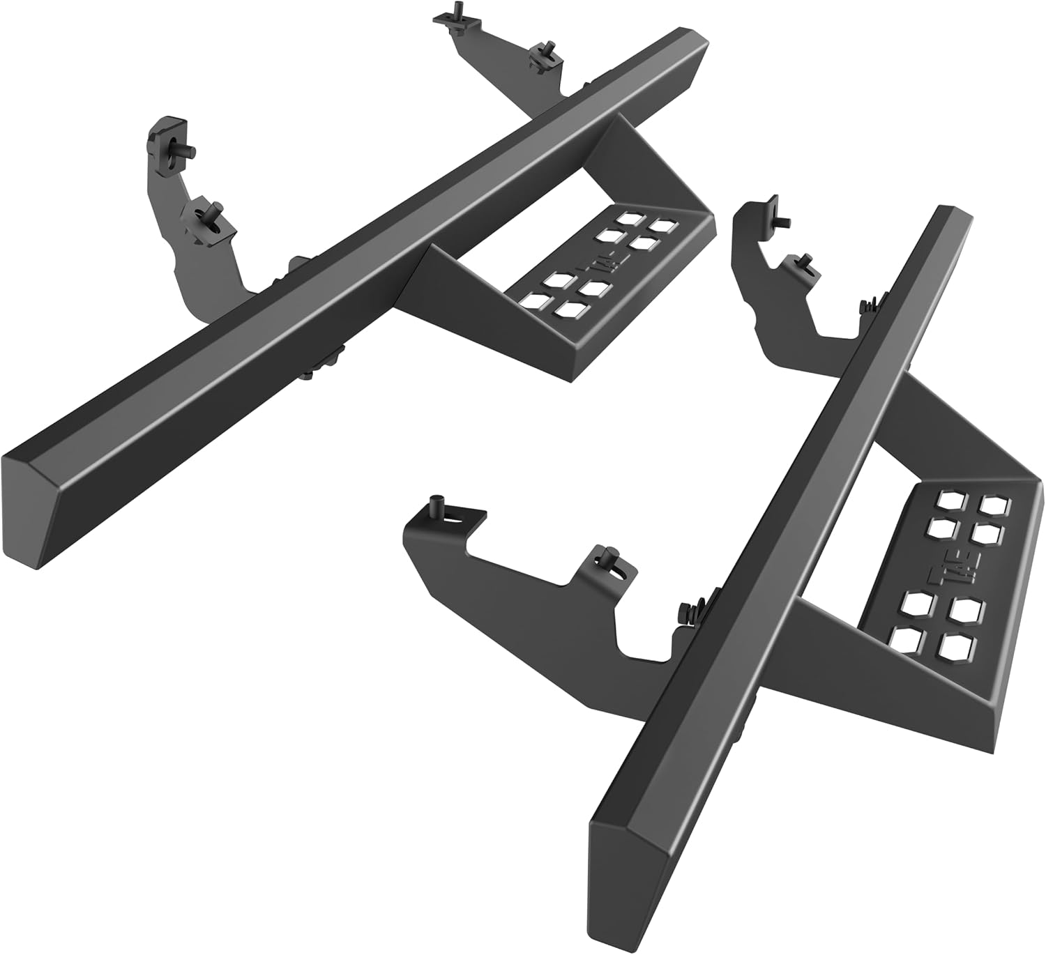 TAC Sniper Running Boards Fit 2021-2026 Ford Bronco 2 Door 4' Drop Side Steps Nerf Bars Automotive Exterior Accessories Fine Texture Black 2pcs