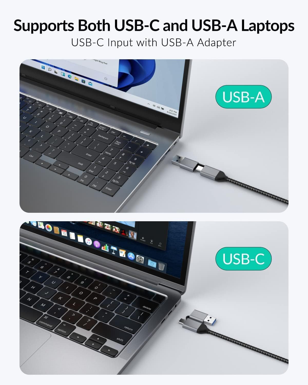 GiGimundo LK10 10 in 1 Laptop Docking Station Dual Monitor, USB C Hub Dual 4K@60Hz HDMI, 2 DP, 3 USB A, 100W PD, 1000Mbps Ethernet, 3.5MM Audio, USB Multiport C Adapter for MacBook/DELL/HP/Lenovo