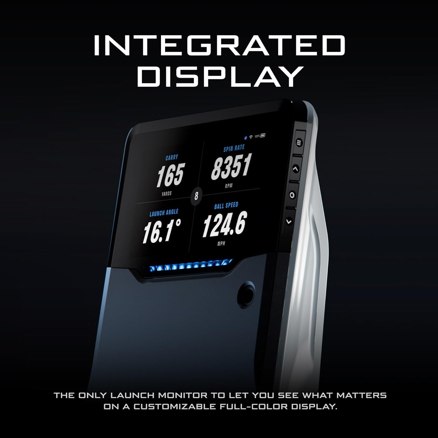 Full Swing Kit Golf Launch Monitor & Simulator Trusted by Tiger Woods | Portable Indoor/Outdoor Swing Data Analyzer | 16 Club & Ball Metrics | 5D Ai Machine Learning Radar | 4K Camera & OLED Display