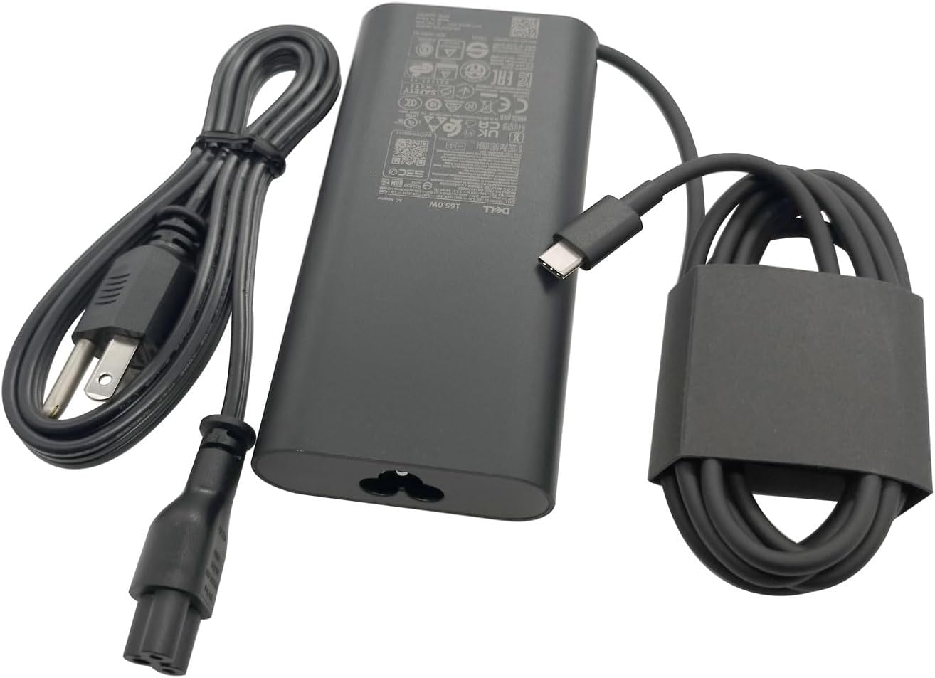 Dell Laptop Charger 165W Watt USB Type C AC Power Adapter - M9TG5,GXFW2,N86KM - HA165PM210,DA165PM210,LA165PM210