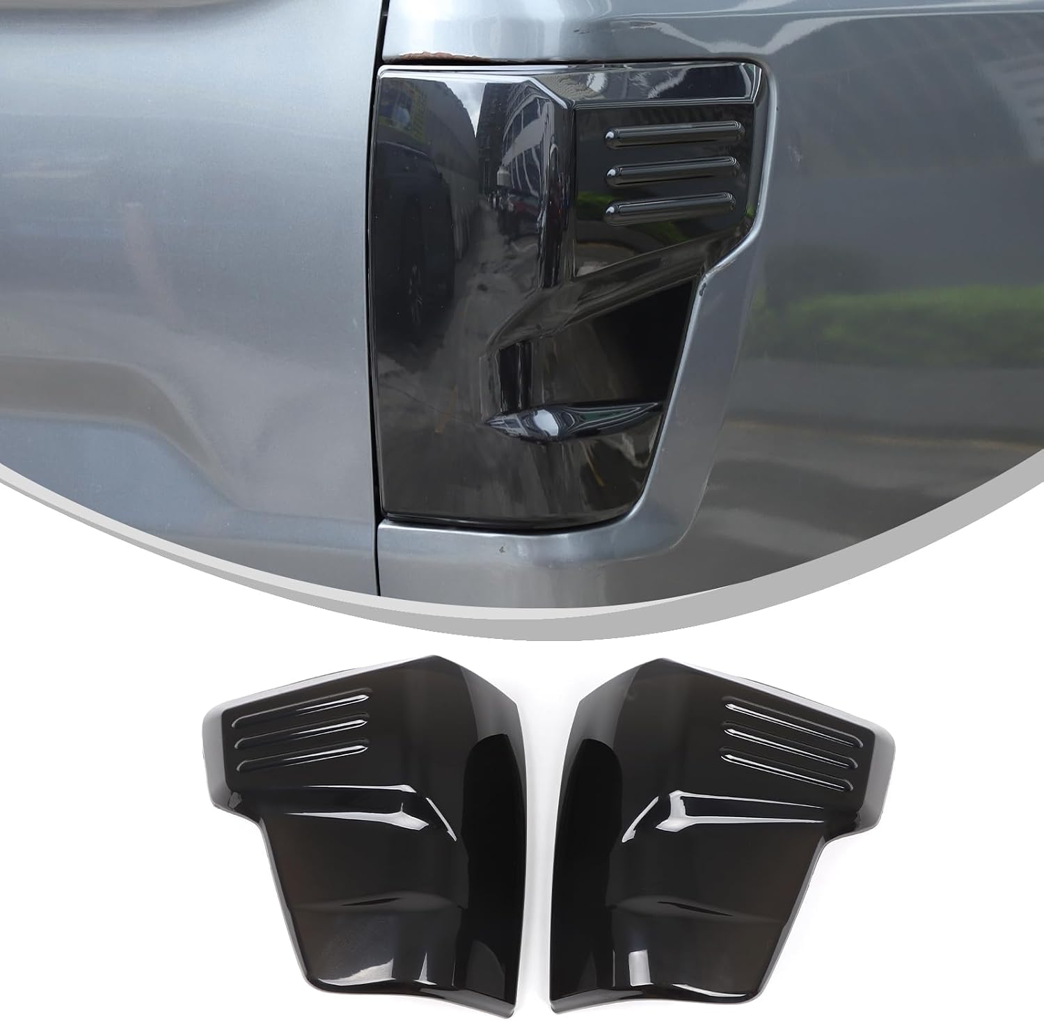 Smoked Tail Light Covers Compatible with Nissan Titan 2016-2023 Car Taillight Protection Cover Rear Light Guards Exterior Accessories