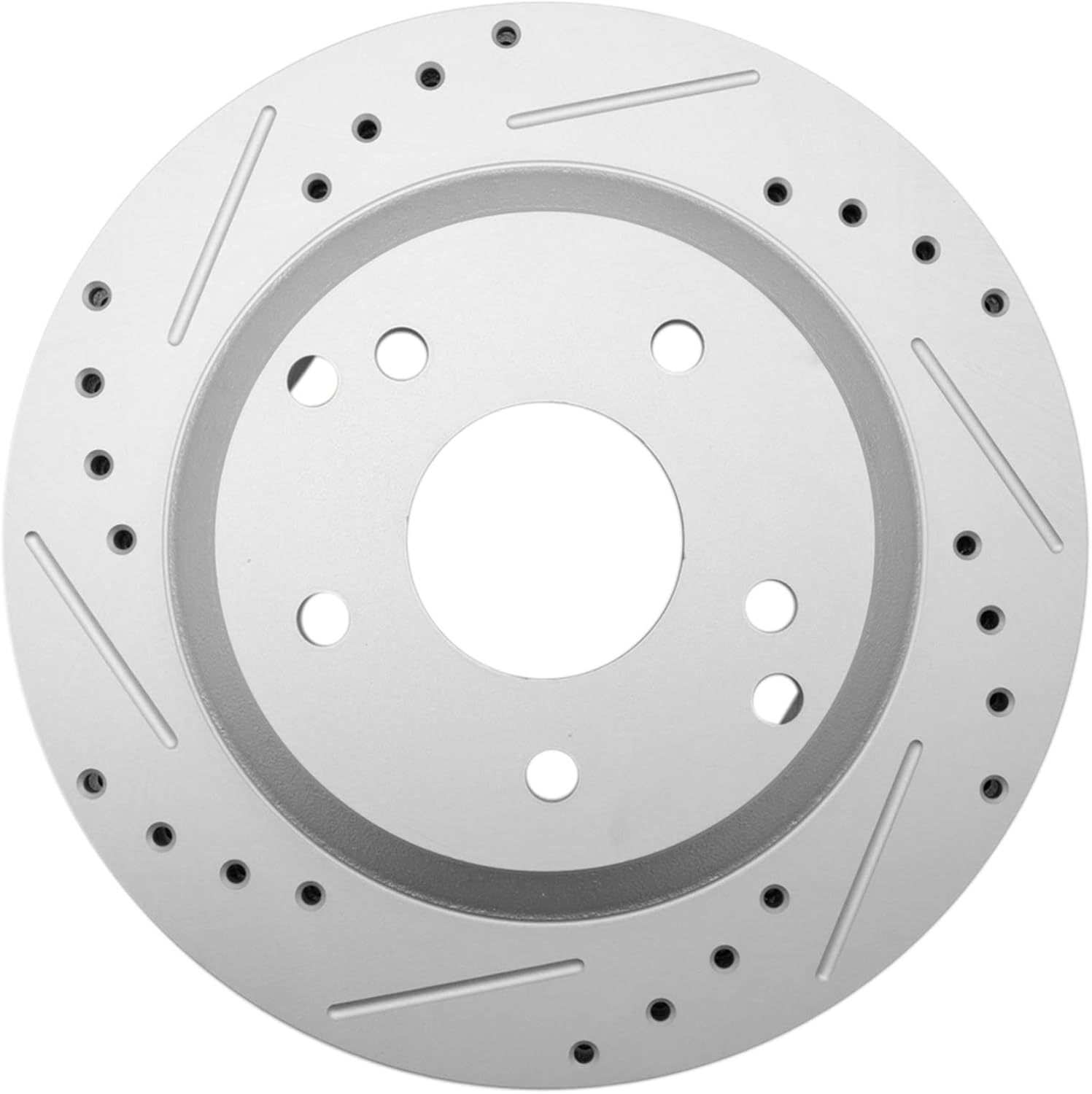 TRQ Performance Front and Rear Brake Rotor Set G Coated Drilled and Slotted Compatible with 1988-1996 Chevrolet Corvette