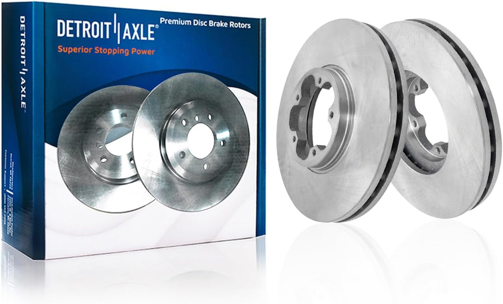 Detroit Axle - Brake Rotors for 2015-2023 Ford Transit-150 Transit-250 Transit-350, Disc Brake Rotors 2016-22 Replacement: 12.13' Front and Rear Rotors
