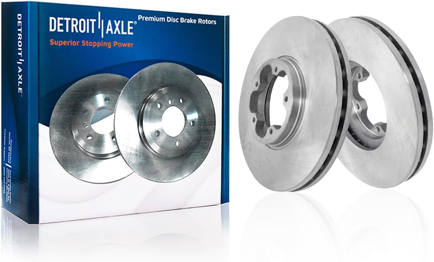 Detroit Axle - Brake Rotors for 2015-2023 Ford Transit-150 Transit-250 Transit-350, Disc Brake Rotors 2016-22 Replacement: 12.13' Front and Rear Rotors