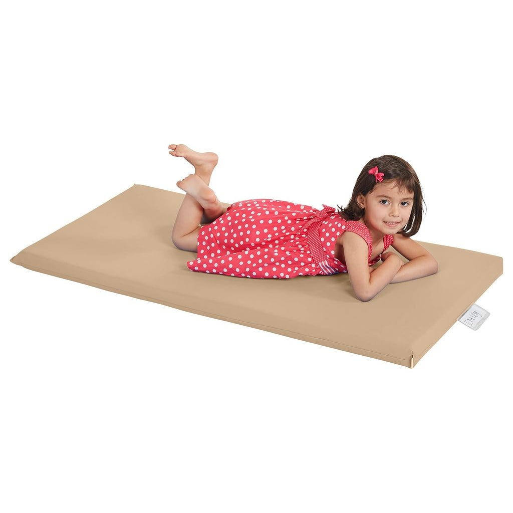 ECR4Kids SoftZone Rainbow Rest Mat, 2in, Sleeping Pad, Sand, 5-Piece