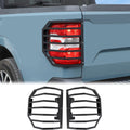 Aunginsy Tail Light Lamp Guard Cover Compatible with Ford Maverick 2022-2025 Exterior Accessories, Car Back Taillight Grilles Guard Protective Net Frame Carbon Steel Rear Headlight Trim Cover, Black