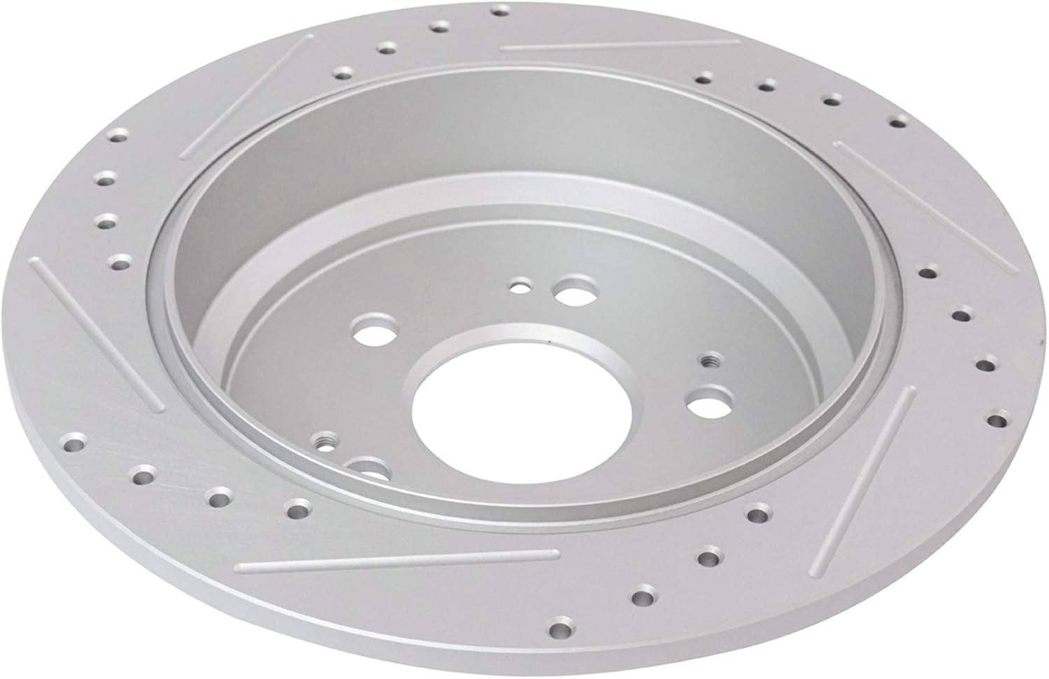 TRQ Performance Front and Rear Brake Rotor Set G Coated Drilled and Slotted Vented Solid Compatible with 2005-2010 Honda Odyssey