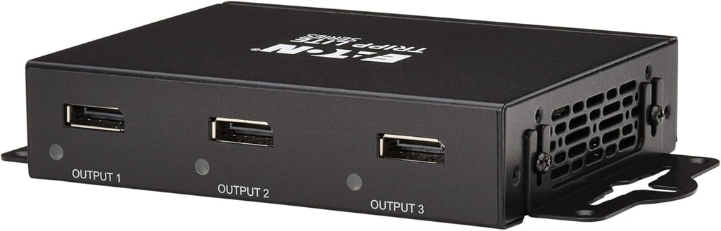 Tripp Lite Series 3-Port DisplayPort Splitter for 3 Monitors, 4K@60Hz Video, 1 in 3 Out, DP 1.4, MST Hub, TAA Compliant, Plug-and-Play, 1-Year Warranty (B156-003-8K)