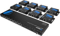 OREI 4K 1x8 HDMI Extender Splitter Multiple Over CAT 6/7 Cable with EDID management - 4K@30Hz upto 165ft and 1080p@60Hz upto 230ft- Loop Out