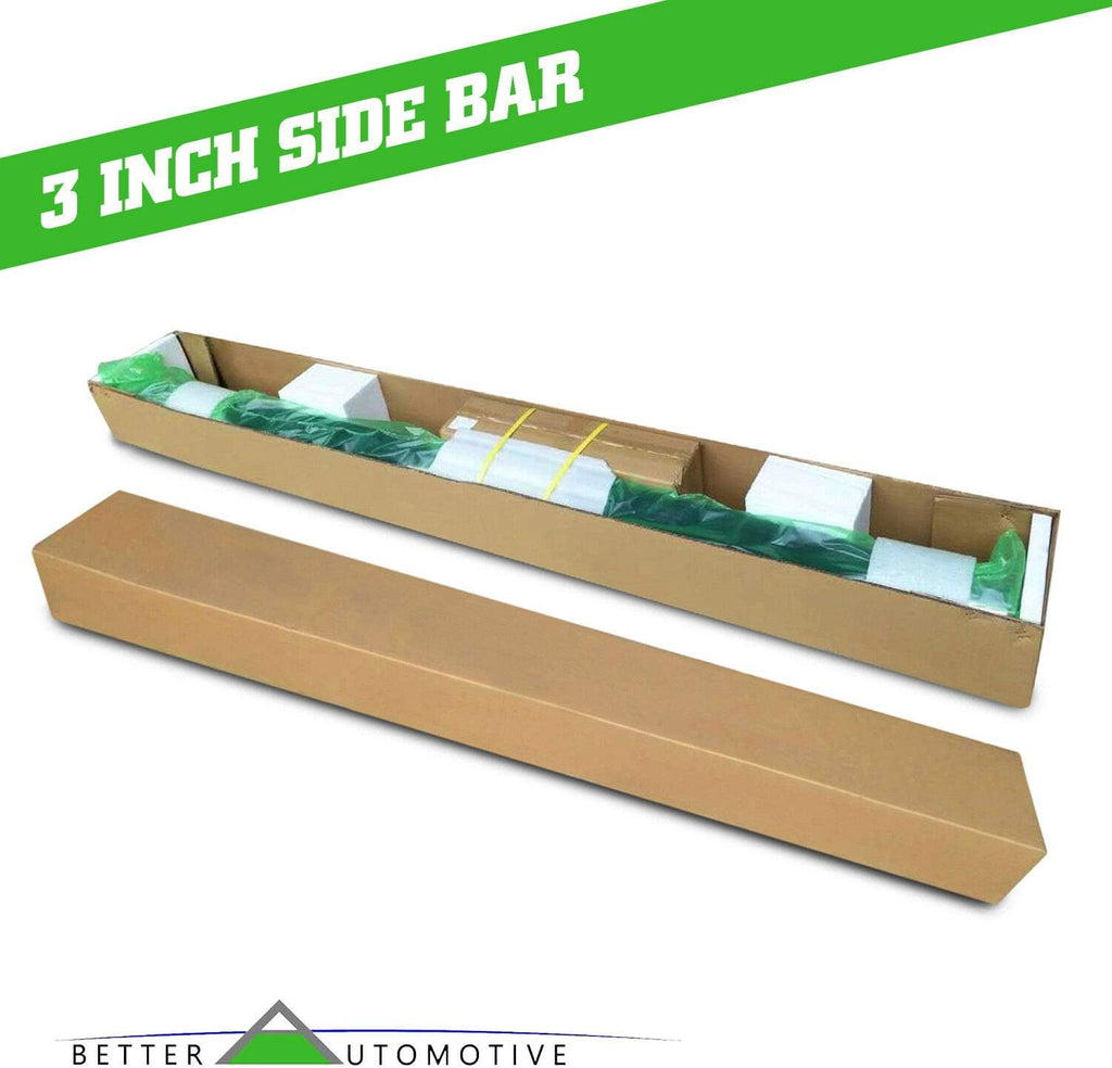 3' Black Side Step Rails Compatible with 1995-2004 Toyota Tacoma Access CAB/Extended CAB Side Bars NERF Bars Running Boards Step(4WD OR PRERUNNER 2/4WD)