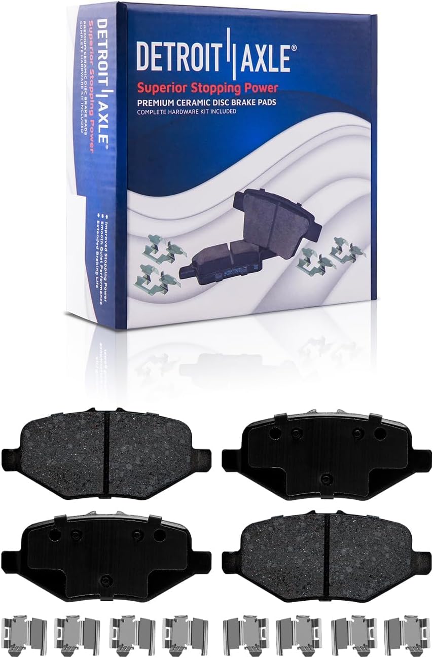 Detroit Axle - Brakes Kit for Ford Explorer Taurus Flex Police Interceptor Utlity Sedan Special Service Police Sedan Lincoln MKT MKS, Brake Rotors Brake Pads Replacement: 13.86 in Front 13.58 in Rear