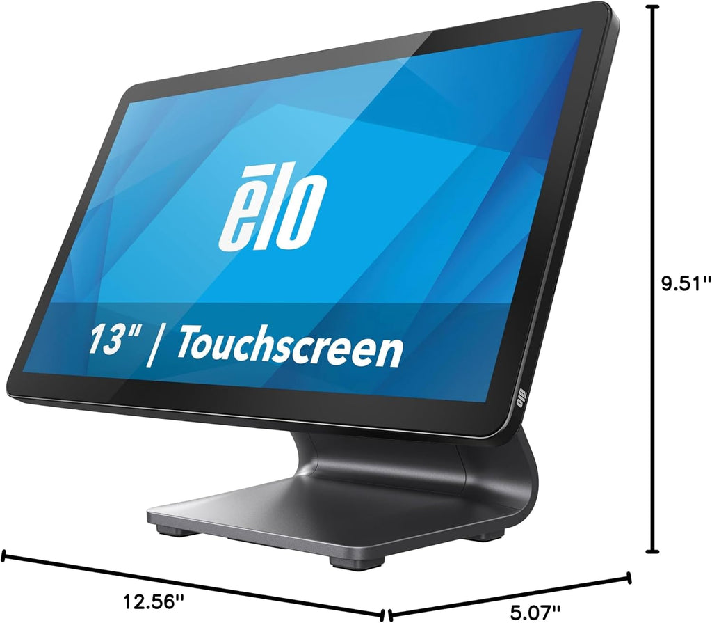 Elo 1304L - 13' Touchscreen Monitor with Anti-Glare Glass - TouchPro PCAP 10 Touch, 1920 x 1080, with Stand, Black