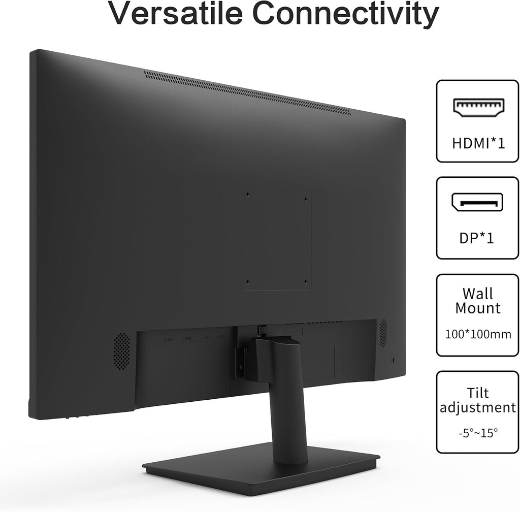 Viewedge 27 inch Monitor with 2K 2560 x 1440 IPS Panel 75hz | Computer Monitor 27 inch QHD with HDMI, DP and Wall Mountable | Eye Protection PC 1440p Monitor for Working and Gaming