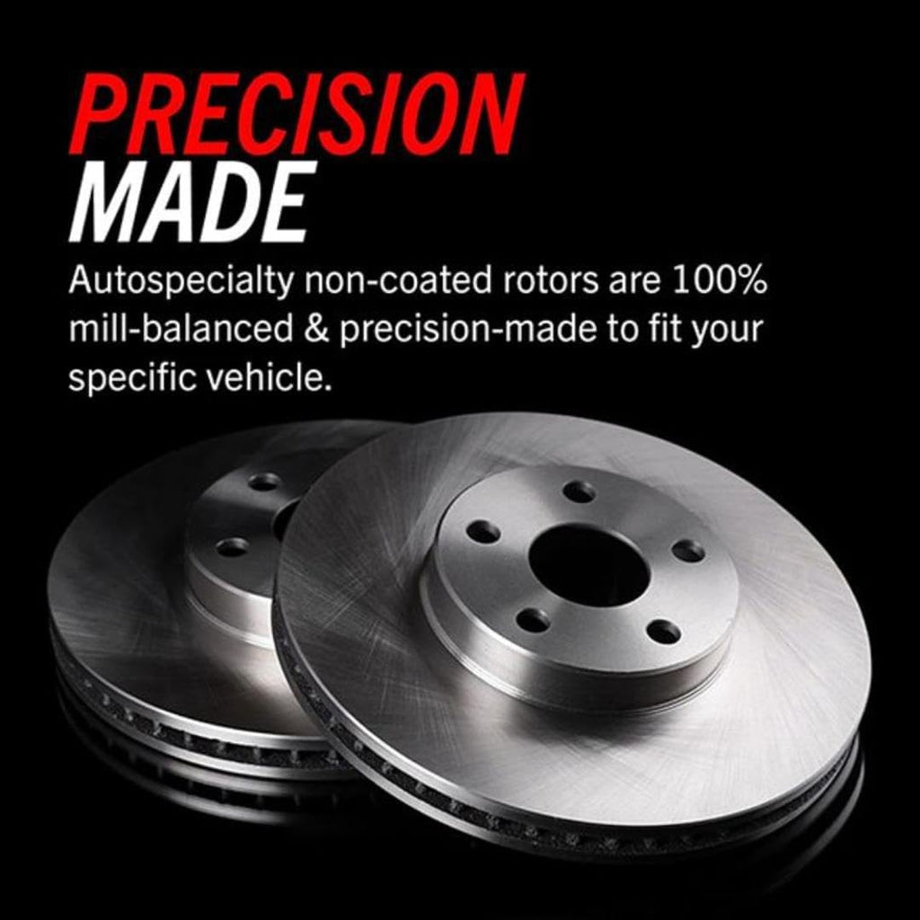 PowerStop Front Brake & Caliper Kit for Honda Civic 2006-11 - Ceramic Brake Pads + Calipers + Disc Rotors Replacement, KCOE2384A