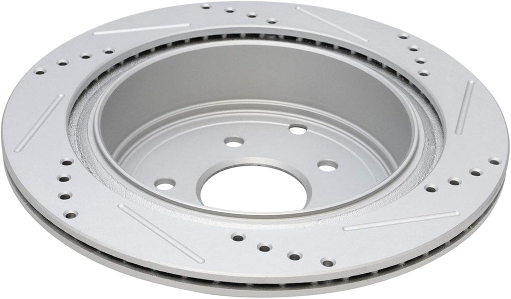 TRQ Performance Front Rear Brake Rotor Set Drilled Slotted Vented G Coated Compatible with 2004-2009 2004-2017 Nissan Quest