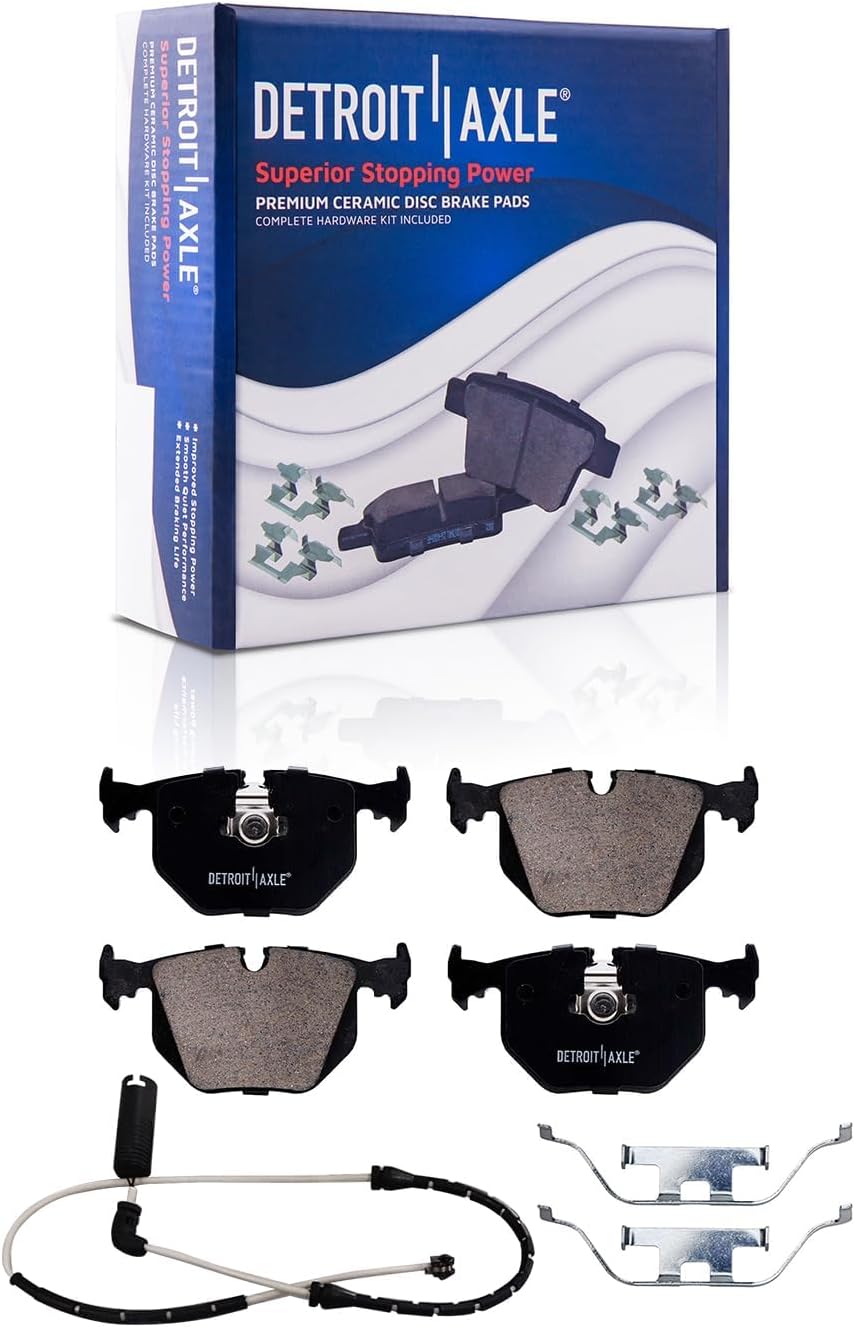 Detroit Axle - Brake Kit for 2004-2010 BMW X3 2005 2006 2007 2008 2009 Replacement Disc Brake Rotors Ceramic Brakes Pads Front and Rear