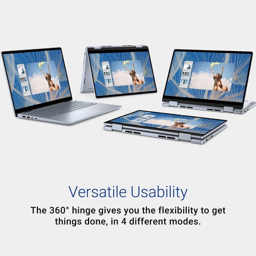 Dell Inspiron 14 7440 2-in-1 Business Laptop (14' FHD+ Touchscreen, Intel 10-Core 7 150U (> i7-1355U), 32GB RAM, 1TB SSD) Fingerprint Reader, Backlit Keyboard, FHD Webcam, Win 11 Pro w/AI Copilot