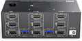 KVM Switch 3 Monitors 2 Computers 8K@60Hz 4K@144Hz, HDMI+2 Displayport KVM Switch Triple Monitor for 2 Computer Share(203DH AU)