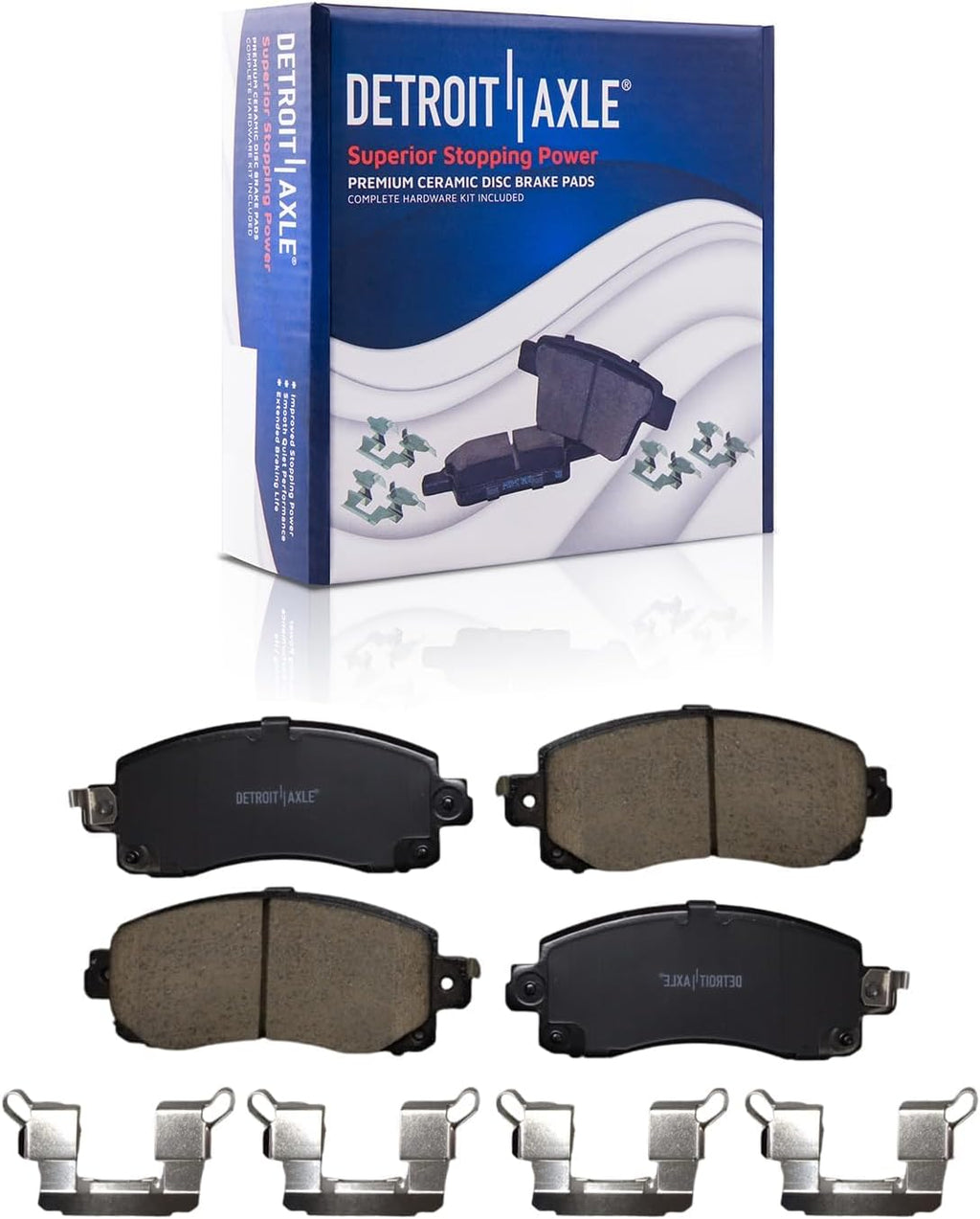 Detroit Axle - Front Brake Kit for 2018-2023 Subaru Crosstrek 2017-2023 Impreza Drilled and Slotted Disc Brake Rotors Ceramic Brakes Pads Replacement : 11.56' inch Rotors