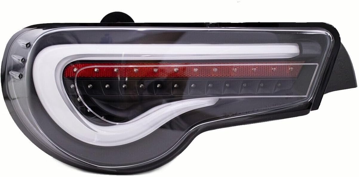 Exterior Accessories lights - LED Tail Lights Sequential Signal Turn Signal Black Housing/White bar Compatible With 2012-2021 Toyota 86 Subaru BRZ Scion FRS ZN6/ZC6 Gen1
