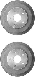 Rear Brake Drum 2 Piece Pair Set Replacement Brake Kit fits Honda Civic 1.8L 2006 2007 2008 2009 2010 2011 2012 2013 2014