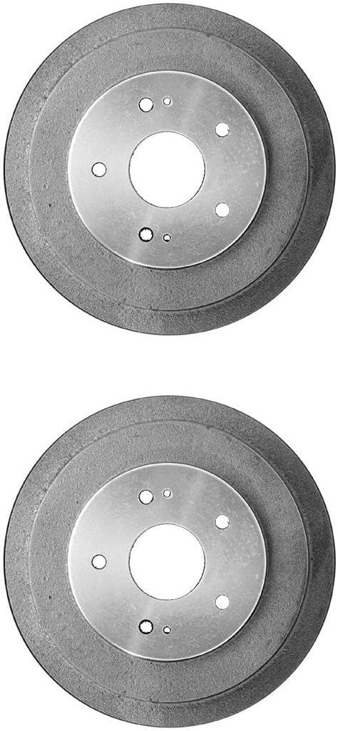 Rear Brake Drum 2 Piece Pair Set Replacement Brake Kit fits Honda Civic 1.8L 2006 2007 2008 2009 2010 2011 2012 2013 2014