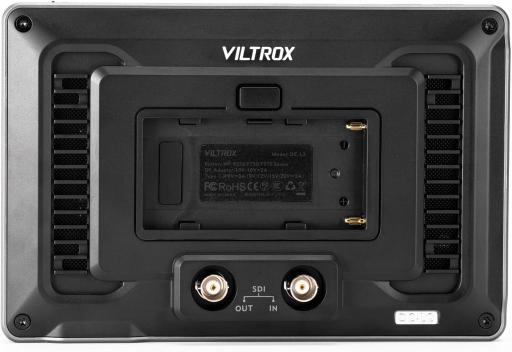 VILTROX DC-L2 7 Inch Camera Video Field Monitor,Full HD 1280x800 Touch Screen Director AC Monitor with 4K HDMI/3G-SDI Loop in & Out 3D Lut RGB Parade Focus Peaking Full Waveform
