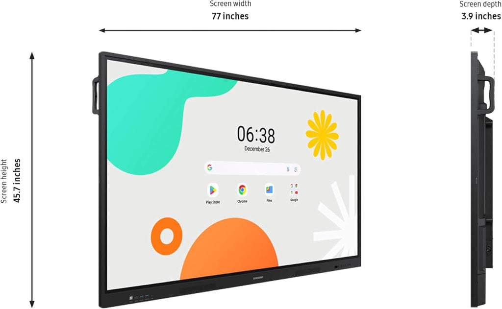 SAMSUNG 86' Interactive Display Whiteboard WAF Series, Compatible with Android™ Devices, EDLA Certified, OPS Slot, Smart Wireless Sharing, LH86WAFWLGCXZA