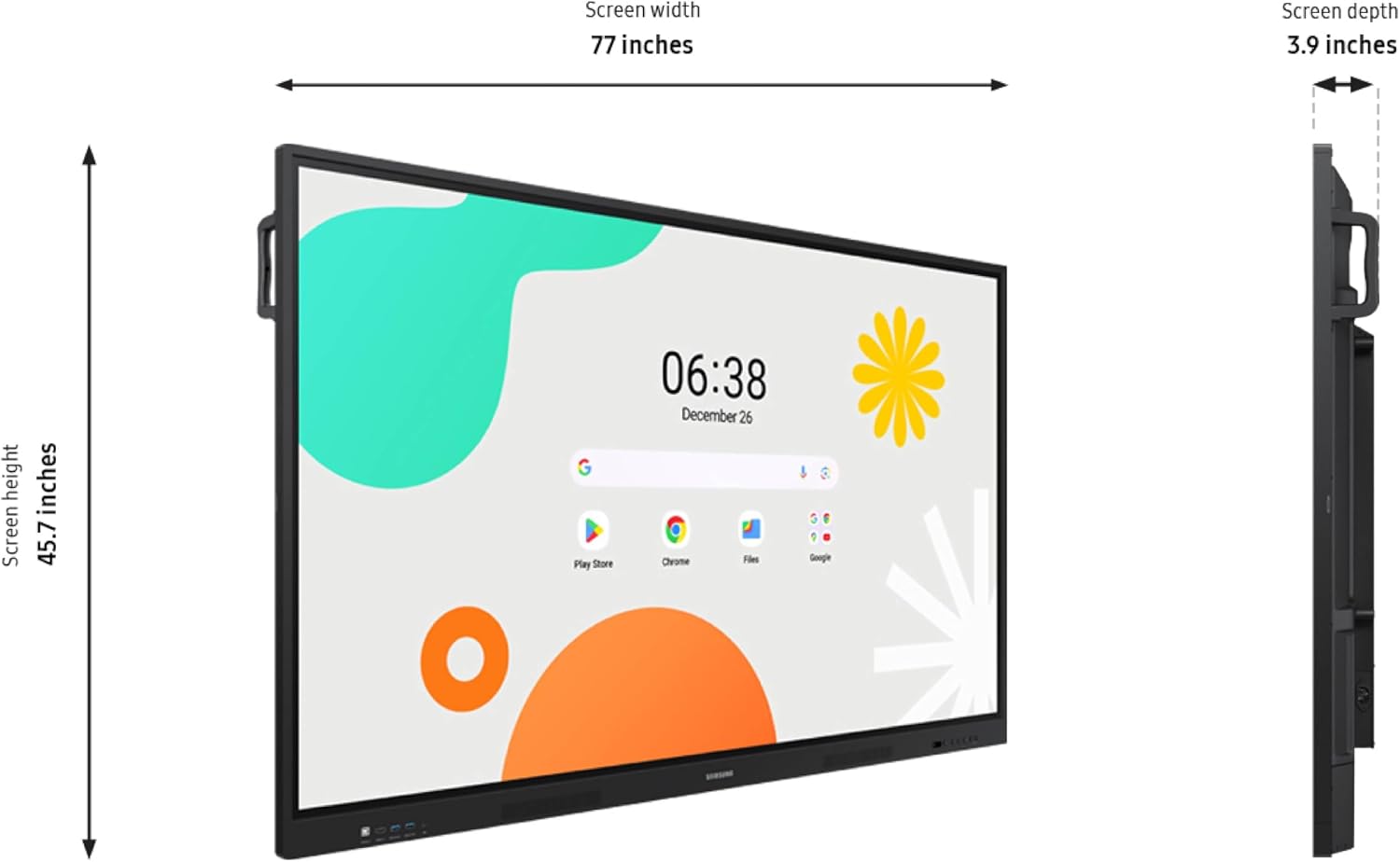 SAMSUNG 86' Interactive Display Whiteboard WAF Series, Compatible with Android™ Devices, EDLA Certified, OPS Slot, Smart Wireless Sharing, LH86WAFWLGCXZA