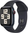 Apple Watch SE (2nd Gen) [GPS + Cellular 40mm] Smartwatch with Midnight Aluminum Case with Midnight Sport Band S/M (Renewed)