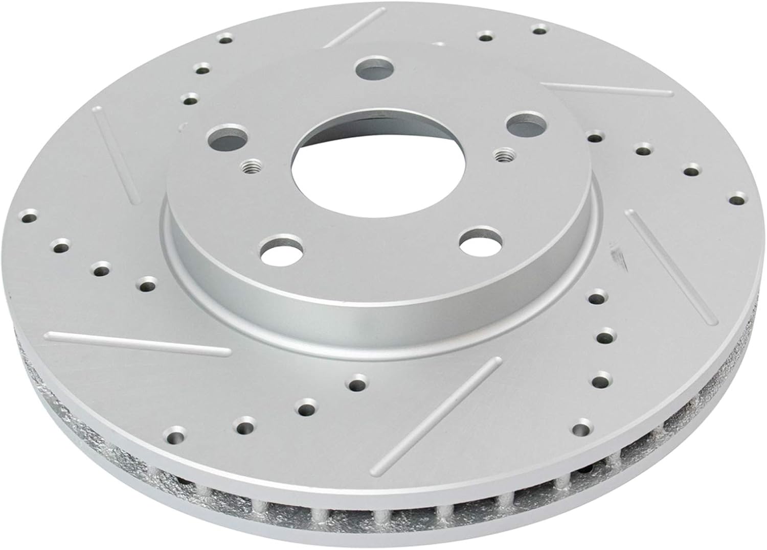 TRQ Performance Front and Rear Brake Rotor Set G Coated Drilled and Slotted Compatible with 1997-2001 Lexus ES300 1992-2001 Toyota Camry 1999-2003 Toyota Solara