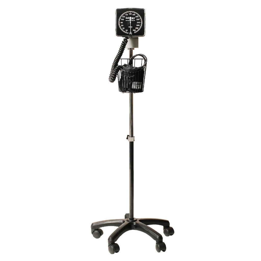 Graham-Field Mobile Blood Pressure Monitor with Rolling Stand, Adult Large BP Cuff, Height-Adjustable