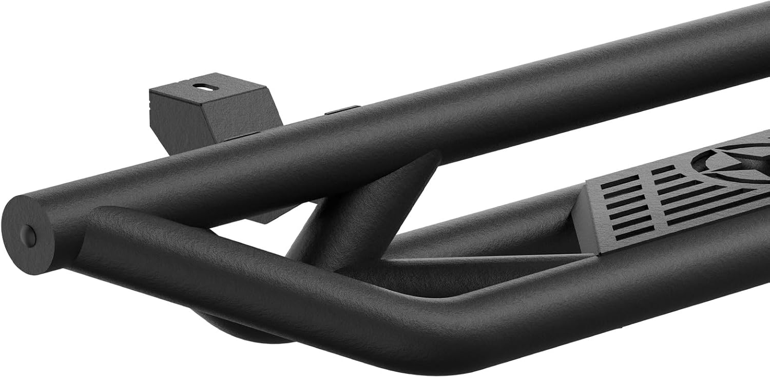 Running Boards Compatible with 2018-2026 Jeep Wrangler JL 2 Doors, Drop Side Steps, Heavy-Duty Steel Nerf Bar Step Plate Rock Sliders Rail