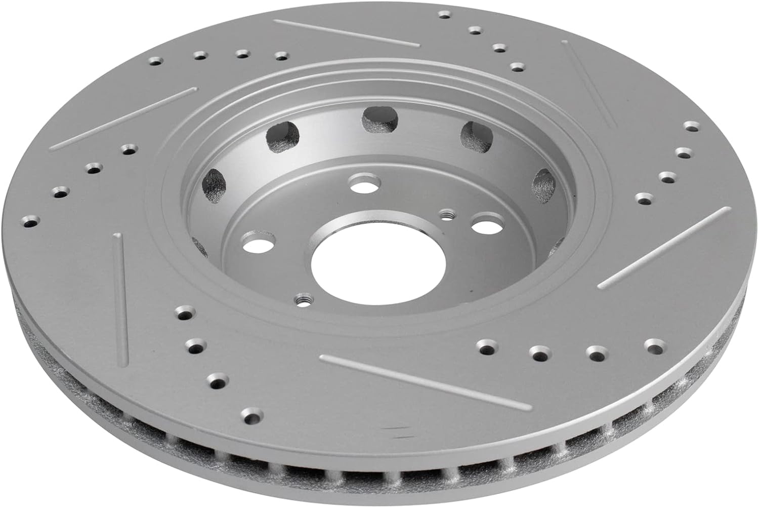 TRQ Performance Front and Rear Brake Rotor Set G Coated Drilled and Slotted Compatible with 2009-2015 Toyota Venza