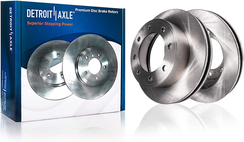 Detroit Axle - Front Brake Kit for 4WD 1999-2004 Ford F-250 F-350 Super Duty 2000-2005 Excursion Rotors and Ceramic Brakes Pads Replacement : 13.03' Rotor Diameter