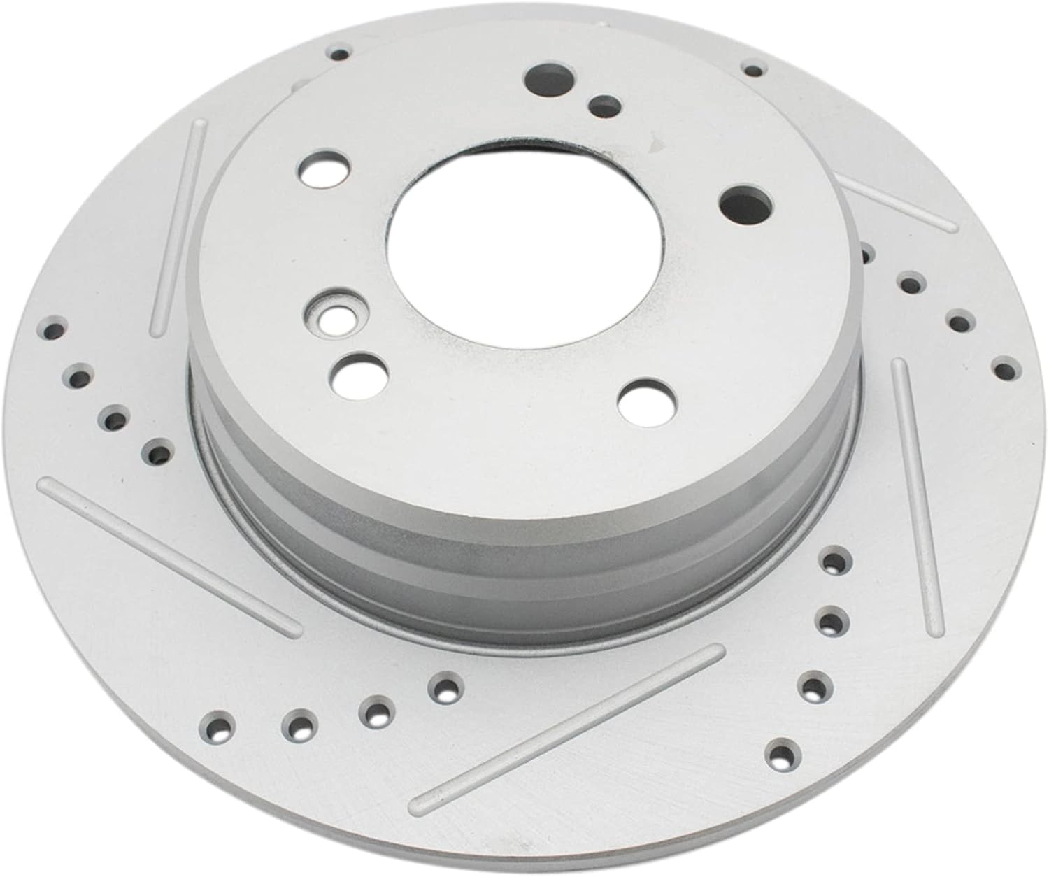 TRQ Performance Front and Rear Brake Rotor Set G Coated Drilled Slotted Compatible with 1996-2000 Mercedes-Benz C280 1996-1997 E300 1998-2004 SLK230 1999-2007 C230 2001-2005 C240