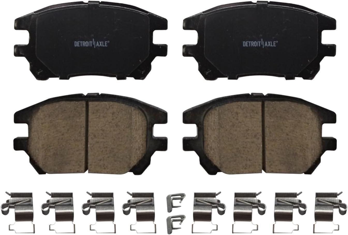 Detroit Axle - Front Brake Kit for 2002-2003 Lexus RX300, Drilled and Slotted Disc Brake Rotors Ceramic Brakes Pads with Hardware Replacement : 11.65' inch Rotor