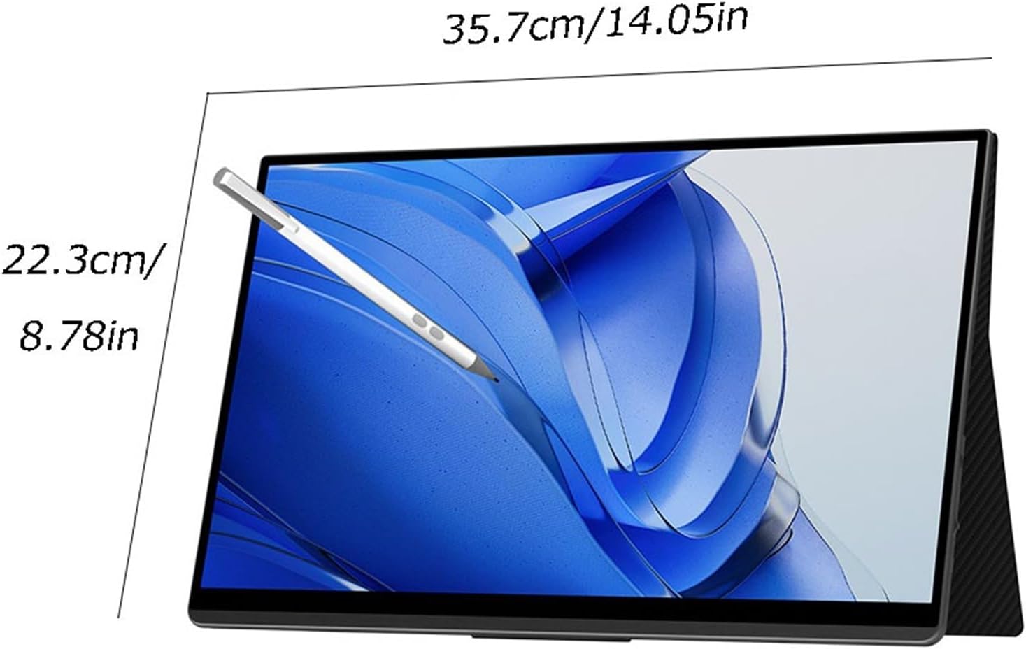 Portable Monitor for Laptop 15.6-inch IPS Portable Touch Screen Monitor Office Laptop External Expansion 1920 * 1080 Resolution Portable Gaming Monitor