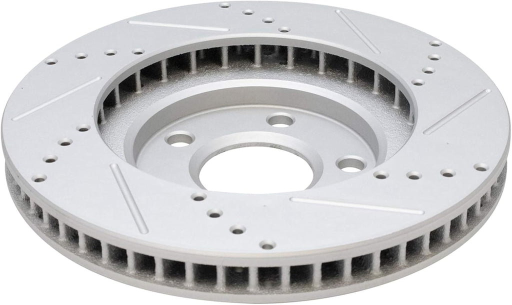 TRQ Performance Front and Rear Brake Rotor Set G Coated Drilled and Slotted Compatible with 1998-2002 Chevrolet Camaro 1998-2002 Pontiac Firebird