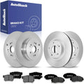 AutoShack Front & Rear Brake Rotors & Ceramic Pads for Honda & Acura, CR-V 2007-2011 RDX 2010-2012, FWD 4WD L4 2.3L 2.4L
