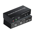 HDMI KVM Switch Dual Monitor 4K 60Hz 2X2 KVM Switch HDMI 2.0 USB DisplayPort for 2 Monitors Extended Mirror Mode(DP HDMI 2X2)