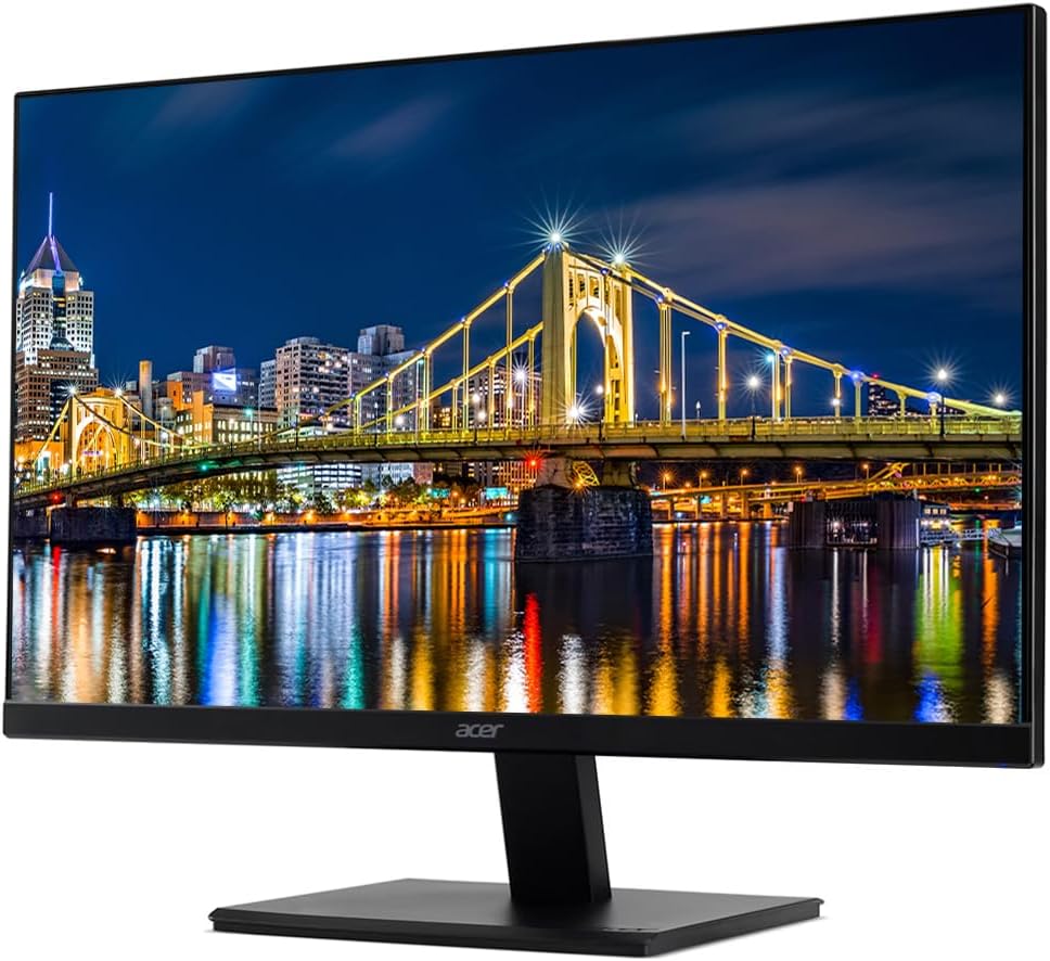 acer Vero V7 V277 E BIP 27 inch 1080P Full HD 100 Hz 4 ms Backlit Widescreen LCD Monitor, 2-Pack Bundle with Eye Care, VGA, HDMI, DisplayPort, Desk Mount Dual Monitor Stand